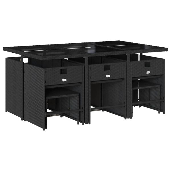 vidaXL &Sigma;&epsilon;&tau; &Tau;&rho;&alpha;&pi;&epsilon;&zeta;&alpha;&rho;ί&alpha;&sigmaf; &Kappa;ή&pi;&omicron;&upsilon; 11 &tau;&epsilon;&mu; &Mu;&alpha;ύ&rho;&omicron; &alpha;&pi;ό &Sigma;&upsilon;&nu;&theta;. &Rho;&alpha;&tau;ά&nu; &mu;&epsilon; &Mu;&alpha;&xi;&iota;&lambda;ά&rho;&iota;&alpha;