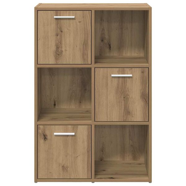 vidaXL Βιβλιοθήκη Τεχνίτης Δρυς 60,5x30x90 εκ. Επεξεργασμένο Ξύλο
