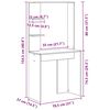 vidaXL Γραφείο Sonoma Δρυς 78.5 x 37 x 154.5 εκ Επεξεργασμένο ξύλο