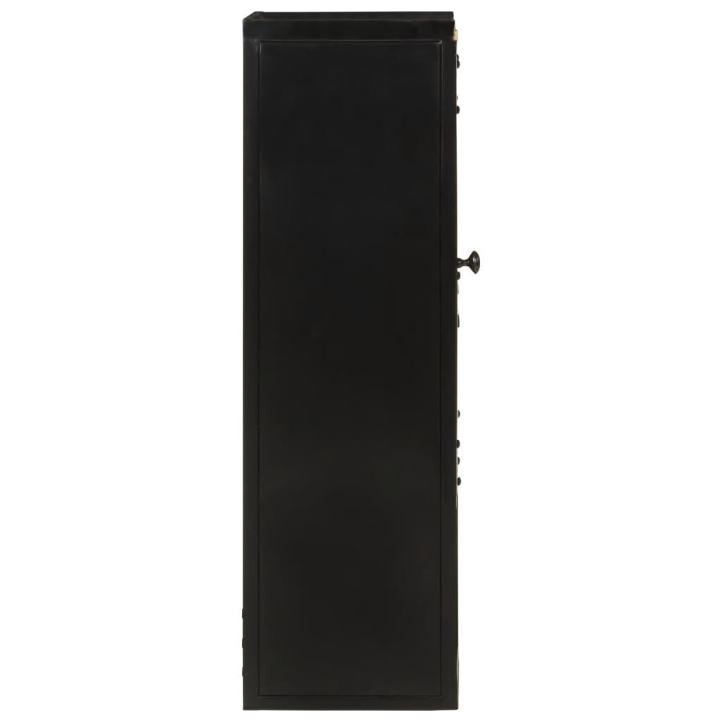 vidaXL Ντουλάπι Μπάνιου 40 x 27 x 90 εκ. Σίδηρο και Μασίφ Ξύλο Μάνγκο