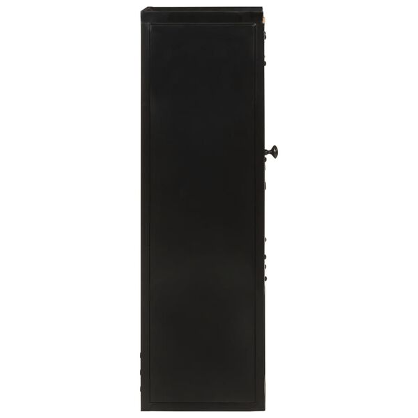 vidaXL Ντουλάπι Μπάνιου 40 x 27 x 90 εκ. Σίδηρο και Μασίφ Ξύλο Μάνγκο