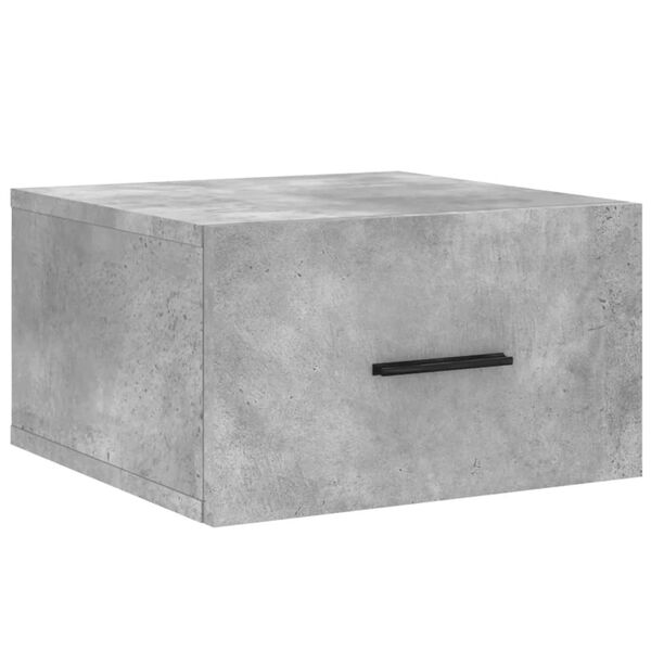 vidaXL Κομοδίνο Επιτοίχιο Γκρι Σκυροδέματος 35 x 35 x 20 εκ.
