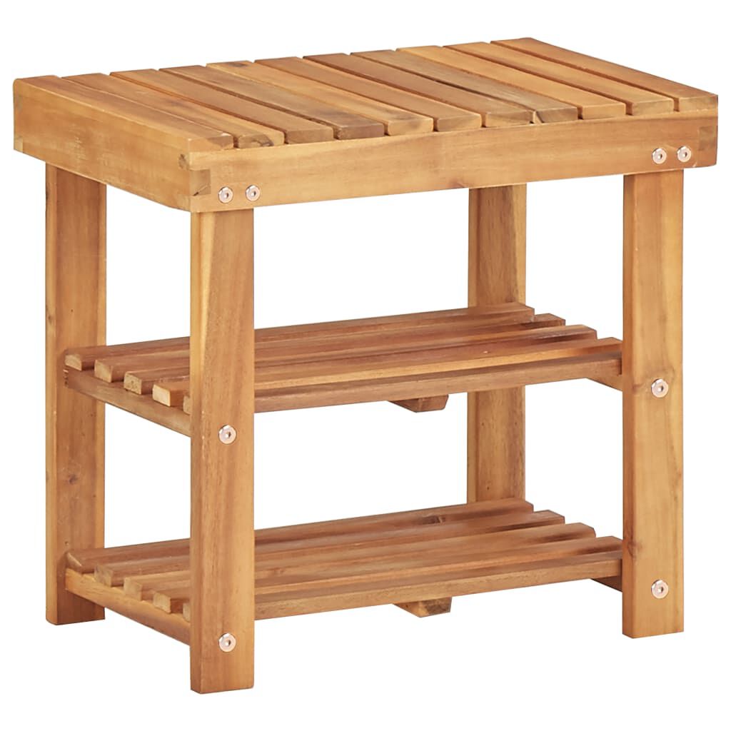 vidaXL Παπουτσοθήκη 50 x 32 x 45 εκ. από Μασίφ Ξύλο Ακακίας