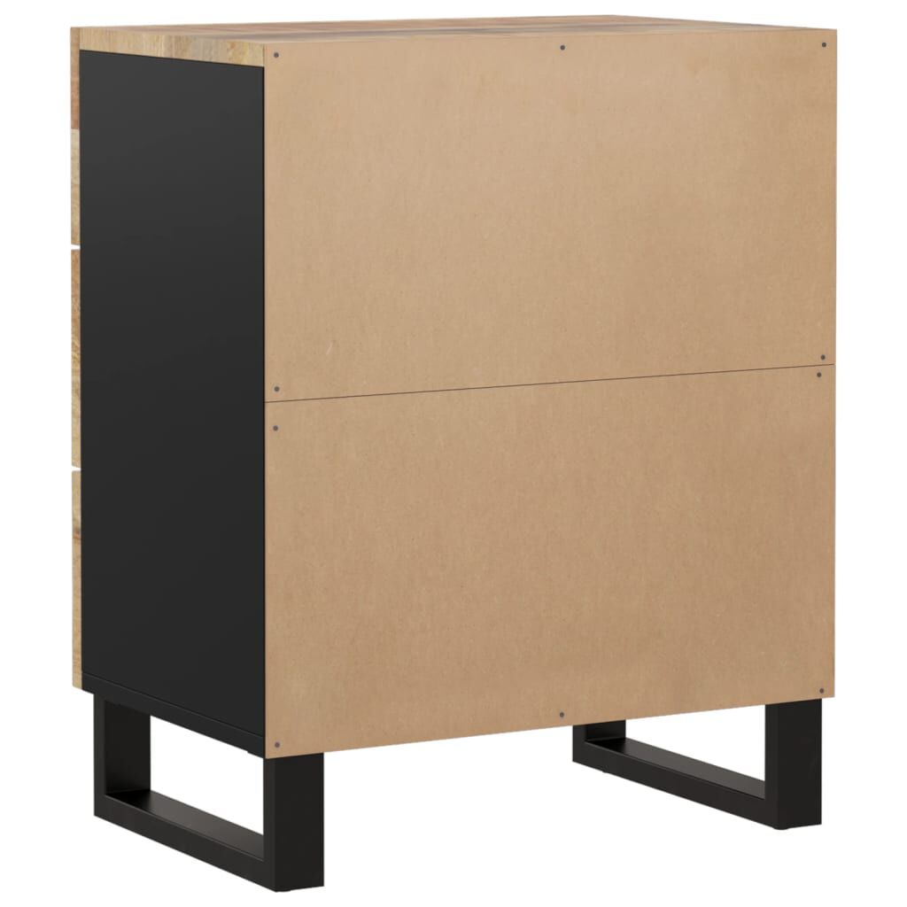 vidaXL Κομοδίνο 50x33x62 εκ. Μασίφ Ξύλο Μάνγκο & Επεξεργασμένο Ξύλο