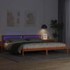 vidaXL Σκελετός Κρεβατιού Καφέ κεριού 180 x 200 cm Μασίφ ξύλο πεύκου