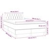 vidaXL &Kappa;&rho;&epsilon;&beta;ά&tau;&iota; Boxspring &mu;&epsilon; &Sigma;&tau;&rho;ώ&mu;&alpha; &Sigma;&kappa;&omicron;ύ&rho;&omicron; &Mu;&pi;&lambda;&epsilon; 120x200 &epsilon;&kappa;. &Beta;&epsilon;&lambda;&omicron;ύ&delta;&iota;&nu;&omicron;