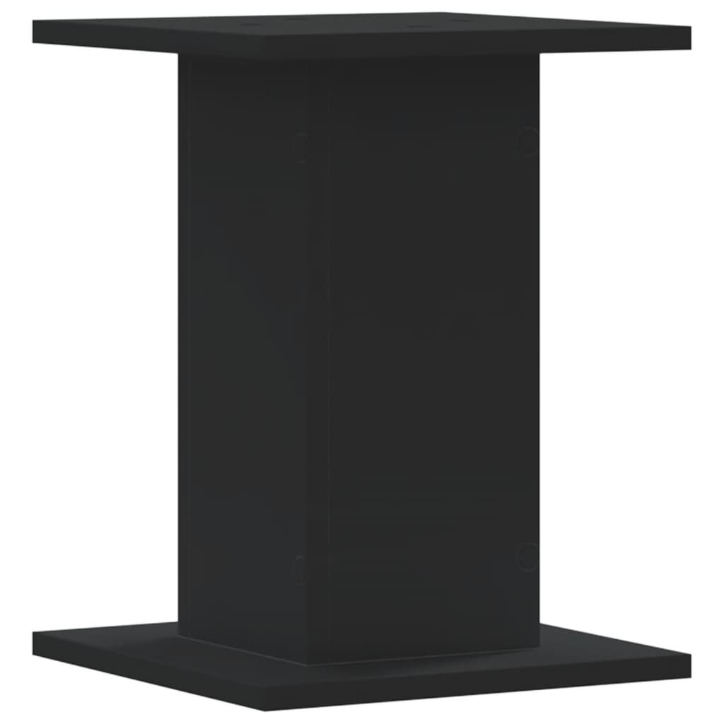 vidaXL Βάσεις Φυτών 2 τεμ. Μαύρες 30x30x40 εκ. από Επεξεργασμένο Ξύλο