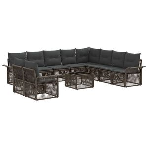 vidaXL &Sigma;&epsilon;&tau; &Kappa;&alpha;&nu;&alpha;&pi;έ &Kappa;ή&pi;&omicron;&upsilon; 11 pcs &Gamma;&kappa;&rho;&iota; &sigma;&upsilon;&nu;&theta;&epsilon;&tau;&iota;&kappa;ό &rho;&alpha;&tau;ά&nu;