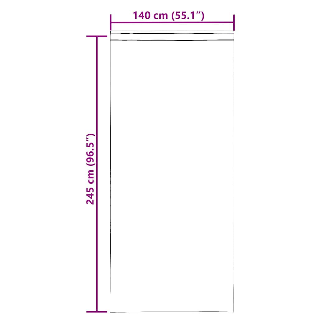 vidaXL Κουρτίνες Voile με βρόχους 2 τεμάχια Λευκό 140x245 cm