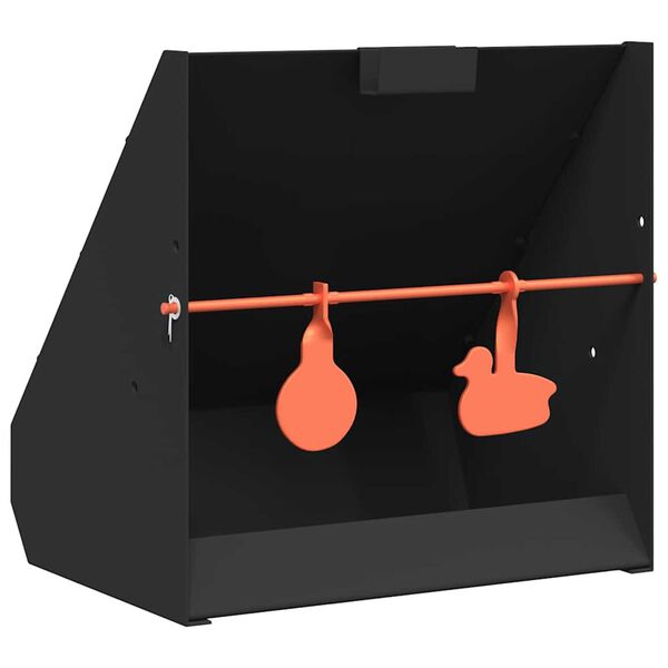 vidaXL Στόχος-παγίδα σφαιριδίων Μαύρο 31 x 23 x 31.5 εκ Ατσάλι