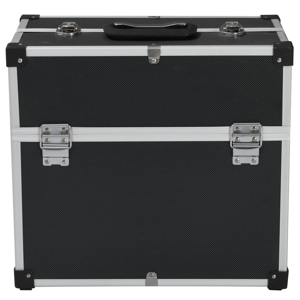 vidaXL Εργαλειοθήκη Μαύρη 38 x 22,5 x 34 εκ. από Αλουμίνιο