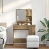 vidaXL Κομοδίνο με καθρέφτη Artisan Oak 86,5x35x136 cm