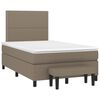 vidaXL &Kappa;&rho;&epsilon;&beta;ά&tau;&iota; Boxspring &mu;&epsilon; &Sigma;&tau;&rho;ώ&mu;&alpha; Taupe 120x190 &epsilon;&kappa;. &Upsilon;&phi;&alpha;&sigma;&mu;ά&tau;&iota;&nu;&omicron;