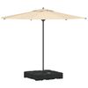 vidaXL Σετ Βάσης Ανεμογεννήτριας 2 pcs Μαύρο 88 x 88 x 19 εκ. Πλαστικό
