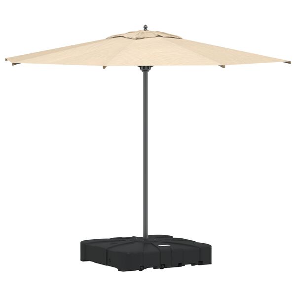 vidaXL Σετ Βάσης Ανεμογεννήτριας 2 pcs Μαύρο 88 x 88 x 19 εκ. Πλαστικό