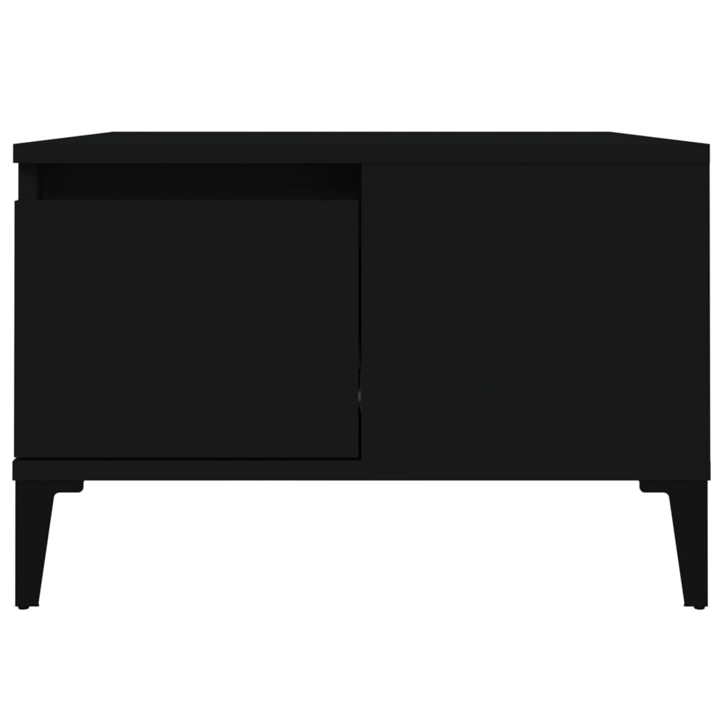 vidaXL Τραπεζάκι Σαλονιού Μαύρο 55x55x36,5 εκ. από Επεξεργασμένο Ξύλο