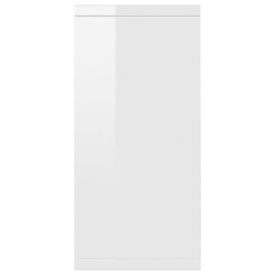 vidaXL Μπουφές Γυαλιστερό Λευκό 88 x 30 x 65 εκ. από Μοριοσανίδα