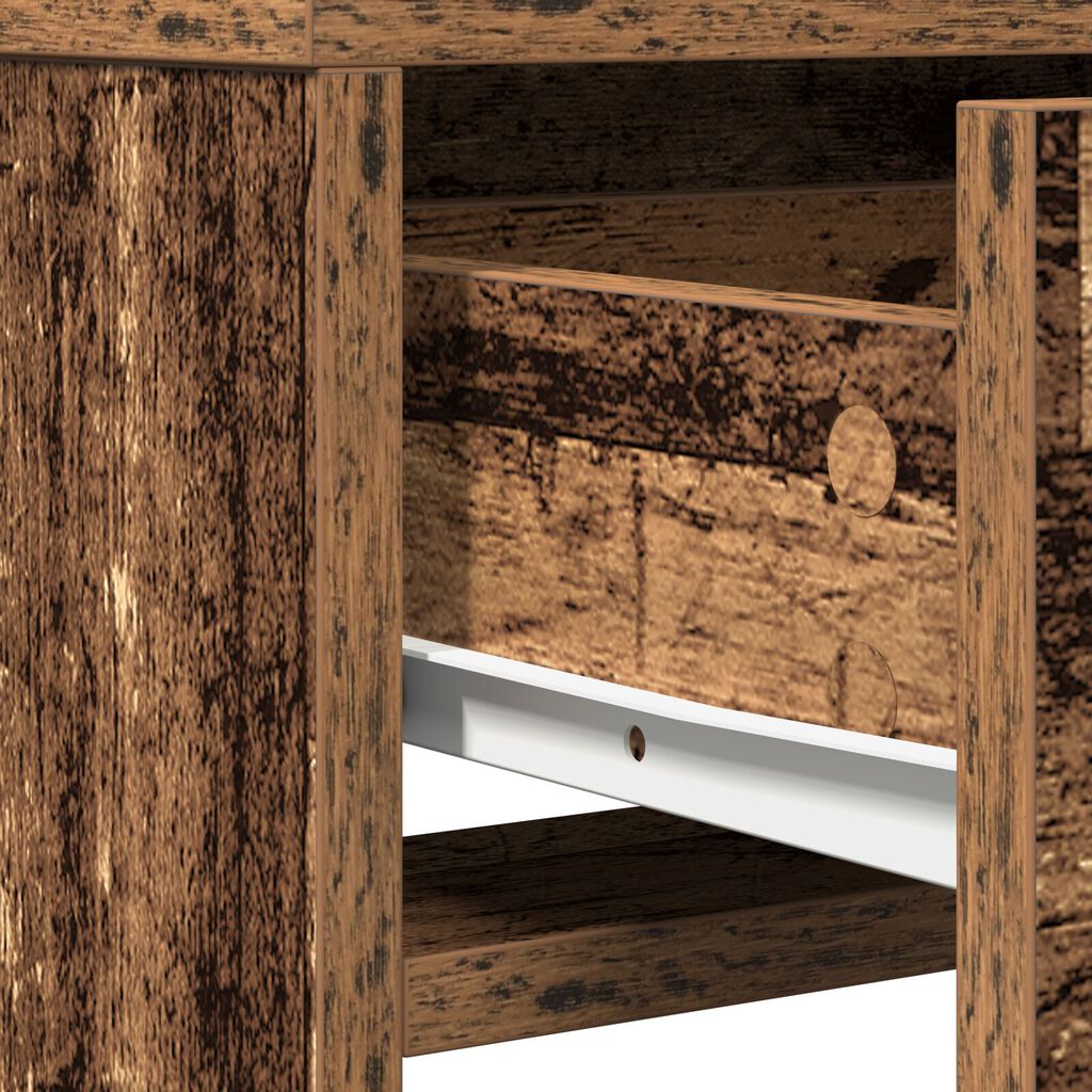 vidaXL Τουαλέτα με Συρτάρια από Παλιό Ξύλο 50x41x140 εκ