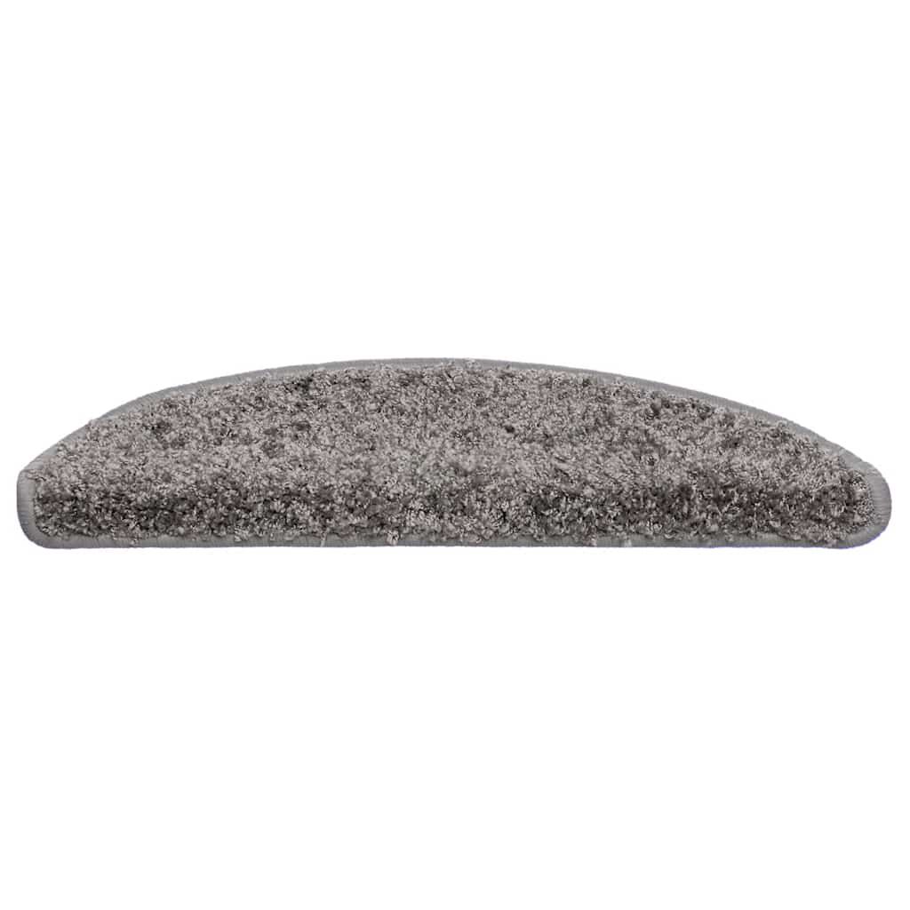 vidaXL Πατάκια για σκάλες 30 τεμάχια Γκρι 56x17x3 cm