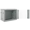 vidaXL Ντουλάπα δικτύου με αποθήκευση Γκρι 60 x 45 x 50 εκ Ατσάλι