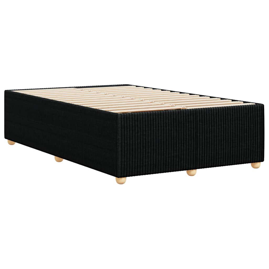 vidaXL Πλαίσιο Κρεβατιού χωρίς στρώμα Μαύρο 120x190 εκ. Υφασμάτινο