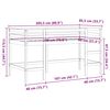 vidaXL Κρεβάτι Παιδικό Υπερ. Σκάλα Καφέ 80x200εκ. Μασίφ Ξύλο Πεύκου