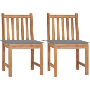 vidaXL &Kappa;&alpha;&rho;έ&kappa;&lambda;&epsilon;&sigmaf; &Kappa;ή&pi;&omicron;&upsilon; 2 &tau;&epsilon;&mu;. &alpha;&pi;ό &Mu;&alpha;&sigma;ί&phi; &Xi;ύ&lambda;&omicron; Teak &mu;&epsilon; &Mu;&alpha;&xi;&iota;&lambda;ά&rho;&iota;&alpha;