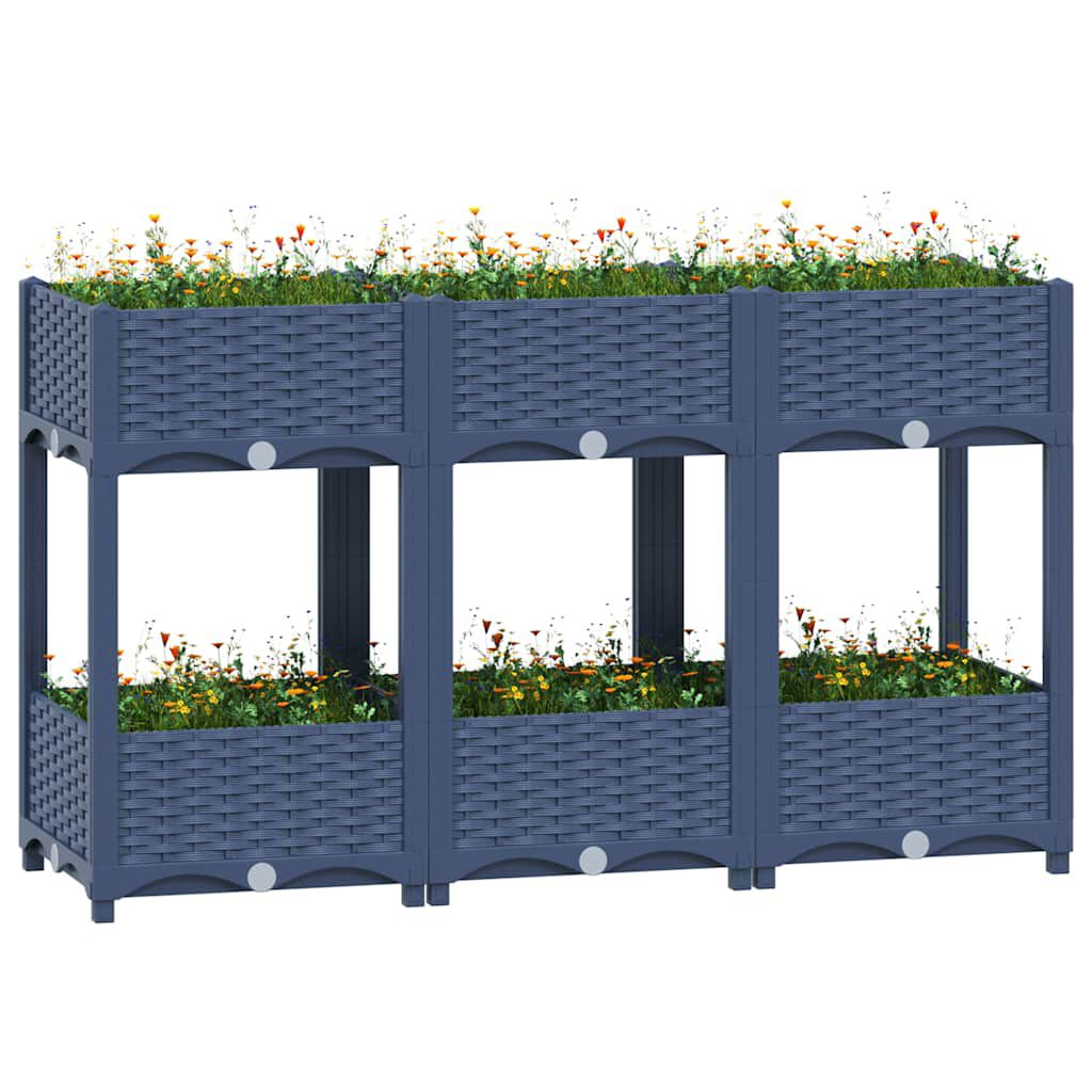 vidaXL Ζαρντινιέρα 120 x 40 x 71 εκ. από Πολυπροπυλένιο