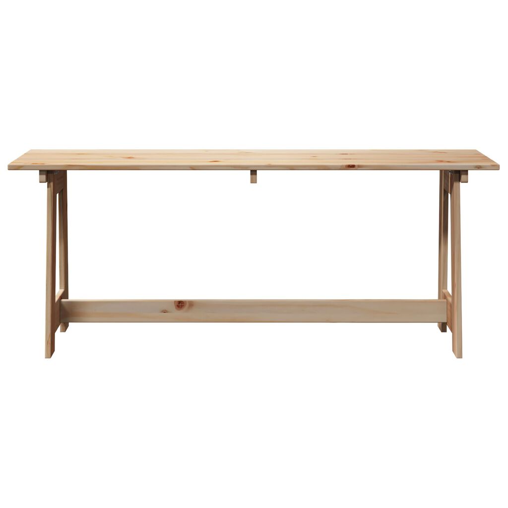 vidaXL Εξωτερικός Πάγκος 119x35x47 εκ Μασίφ Ξύλο Πεύκου