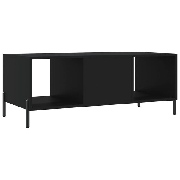 vidaXL Τραπεζάκι Σαλονιού Μαύρο 102x50x40 εκ. από Επεξεργασμένο Ξύλο