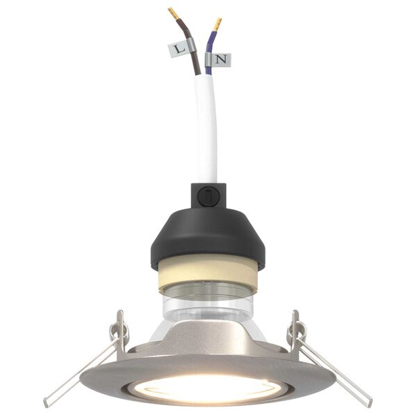 vidaXL Spotlights με προβολείς 6 pcs Ασημί 9 x 9 εκ. Μέταλλο