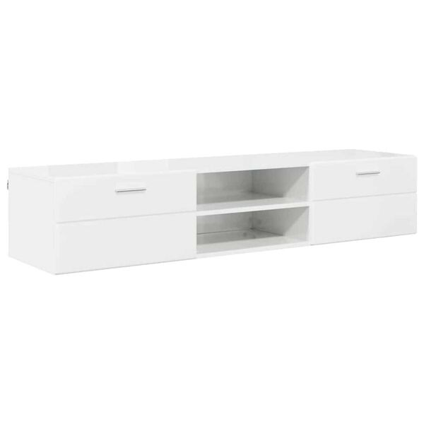 vidaXL Ντουλάπι TV με συρτάρι Γκρι σκυροδέματος 150 x 39 x 30 εκ