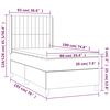 vidaXL &Kappa;&rho;&epsilon;&beta;ά&tau;&iota; Boxspring &mu;&epsilon; &Sigma;&tau;&rho;ώ&mu;&alpha; &Kappa;&rho;&epsilon;&mu; 90x190 &epsilon;&kappa;.&Upsilon;&phi;&alpha;&sigma;&mu;ά&tau;&iota;&nu;&omicron;