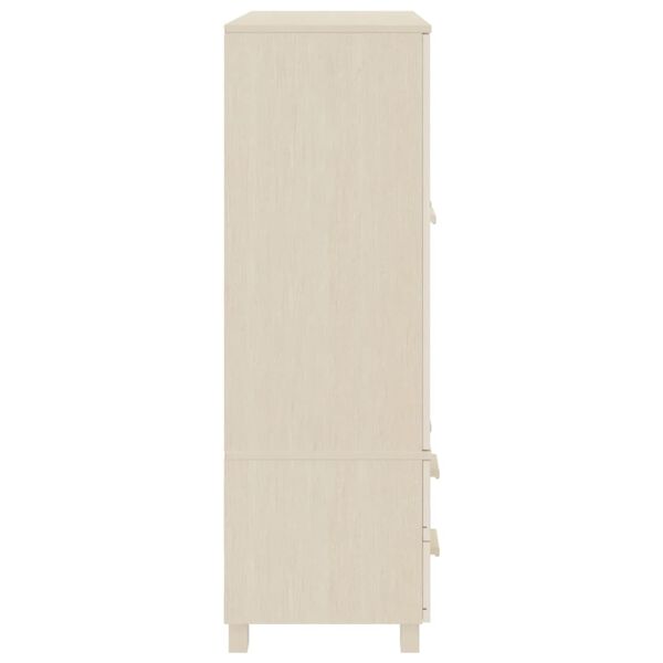 vidaXL Έπιπλο Τηλεόρασης HAMAR Καφέ Μελί 99x45x137εκ Μασίφ Ξύλο Πεύκου