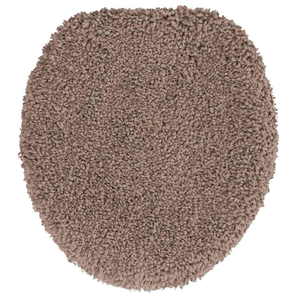 vidaXL Πατάκι μπάνιου 3 pcs Καφέ 50 x 50 cm Πολυπροπυλένιο