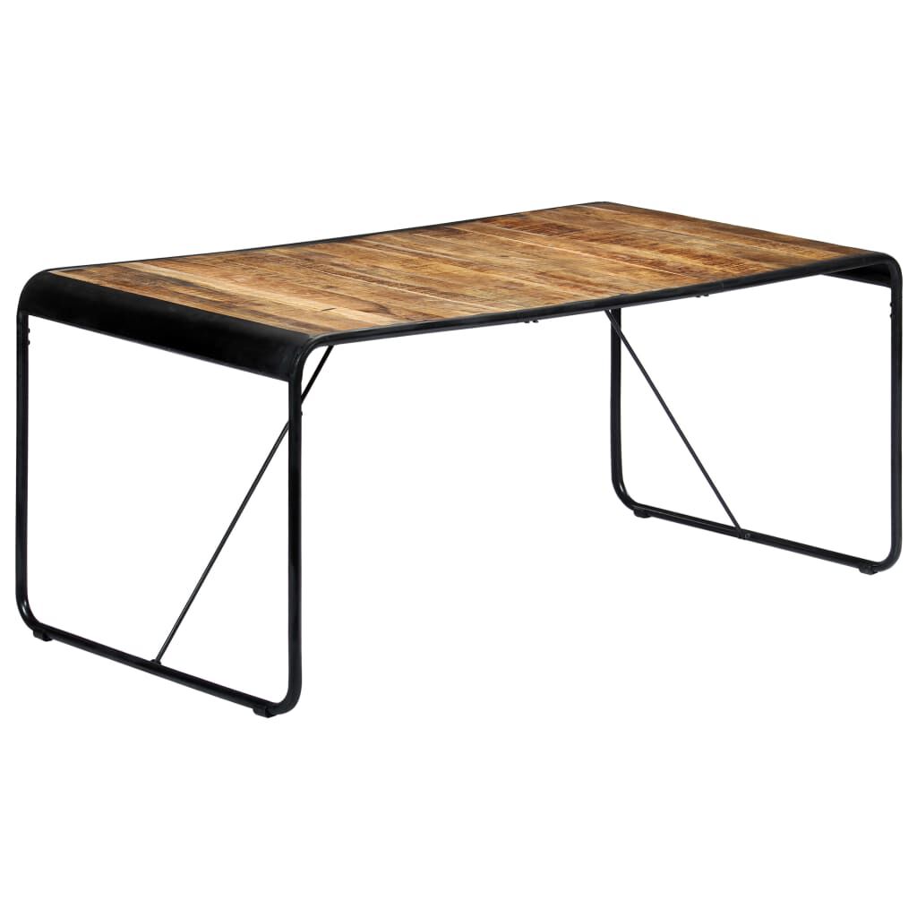 vidaXL Τραπεζαρία 180 x 90 x 76 εκ. από Μασίφ Ακατέργαστο Ξύλο Μάνγκο