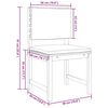 vidaXL Σετ Μπιστρό Κήπου 3 pcs Καφέ Μασίφ ξύλο ακακίας