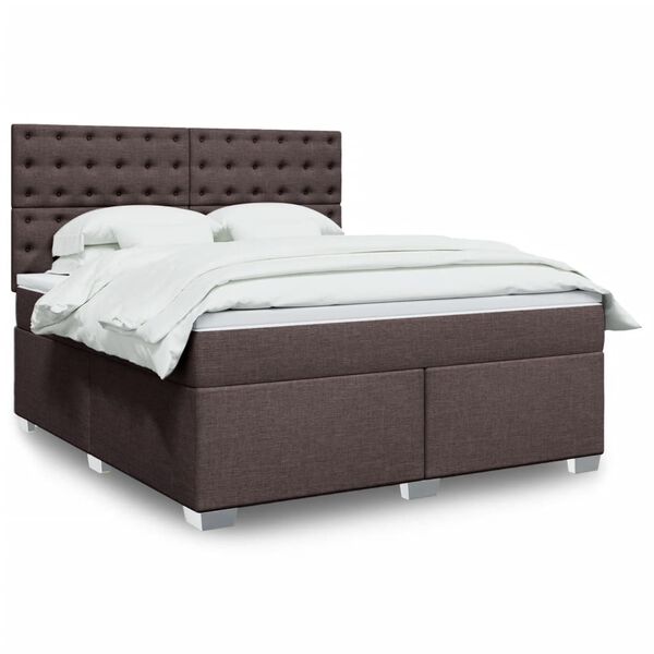vidaXL &Kappa;&rho;&epsilon;&beta;ά&tau;&iota; Boxspring &mu;&epsilon; &Sigma;&tau;&rho;ώ&mu;&alpha; &Sigma;&kappa;&omicron;ύ&rho;&omicron; &Kappa;&alpha;&phi;έ 180x200 &epsilon;&kappa; &Upsilon;&phi;&alpha;&sigma;&mu;ά&tau;&iota;&nu;&omicron;