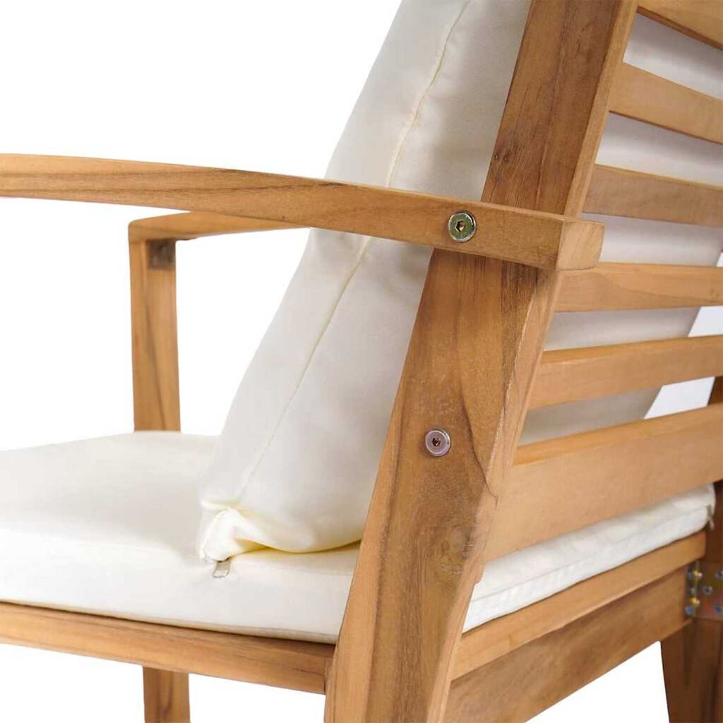 Σετ Καναπέ Κήπου 5 pcs Φυσικό Μασίφ ξύλο teak