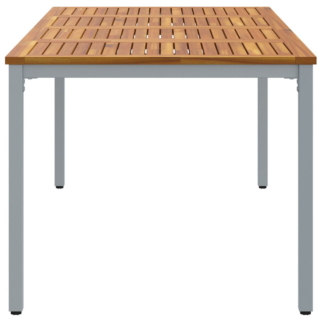 vidaXL Τραπεζάκι Κήπου 200x90x75 εκ. από Μασίφ Ξύλο Ακακίας και Μέταλλο