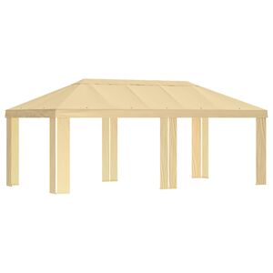 vidaXL &Kappa;ά&lambda;&upsilon;&mu;&mu;&alpha; &Gamma;&kappa;&alpha;&zeta;ebo 6 x 3 m &Kappa;&rho;&epsilon;&mu; &Pi;&omicron;&lambda;&upsilon;&epsilon;&sigma;&tau;έ&rho;&alpha;&sigmaf; 190