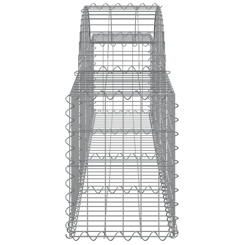 vidaXL Συρματοκιβώτια Τοξωτά 18 τεμ. 200x30x40/60 εκ. Γαλβαν. Ατσάλι
