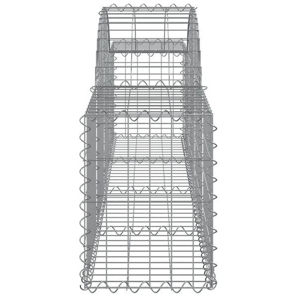 vidaXL Συρματοκιβώτια Τοξωτά 18 τεμ. 200x30x40/60 εκ. Γαλβαν. Ατσάλι