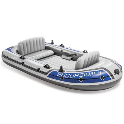 Intex Σετ Φουσκωτής Βάρκας Excursion 4 Ατόμων Κουπιά & Τρόμπα 68325NP