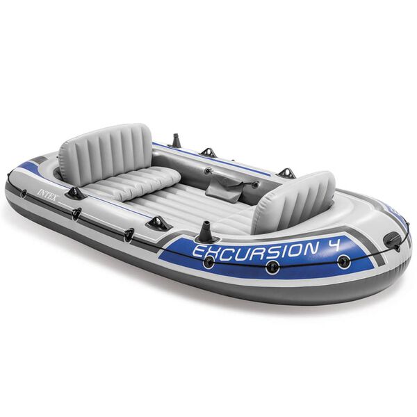 Intex Σετ Φουσκωτής Βάρκας Excursion 4 Ατόμων Κουπιά & Τρόμπα 68325NP