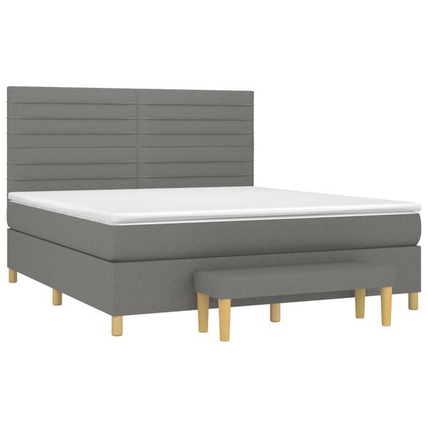 vidaXL &Kappa;&rho;&epsilon;&beta;ά&tau;&iota; Boxspring &mu;&epsilon; &Sigma;&tau;&rho;ώ&mu;&alpha; &Sigma;&kappa;&omicron;ύ&rho;&omicron; &Gamma;&kappa;&rho;&iota; 160x200 &epsilon;&kappa; &Upsilon;&phi;&alpha;&sigma;&mu;ά&tau;&iota;&nu;&omicron;