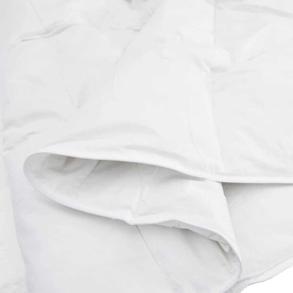 vidaXL Σετ Κουβέρτας με μαξιλάρι 2 pcs Λευκό 140 x 220 cm Πούπουλο