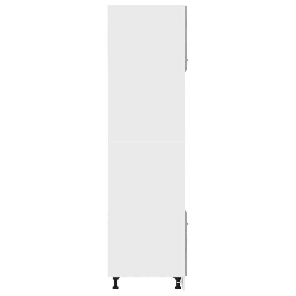 vidaXL Ντουλάπι Φ. Μικροκιμάτων Lyon Γκρι Sonoma 60x57x207εκ.