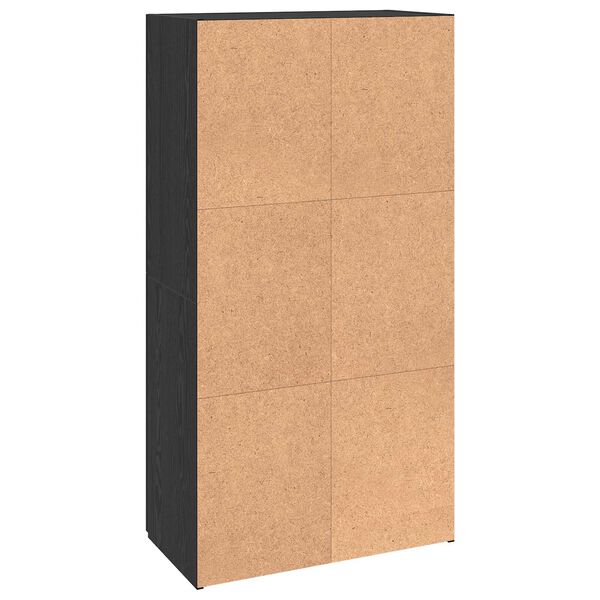 vidaXL Γραφείο Ντουλάπι Μαύρη δρυς 60 x 32 x 115 cm Επεξεργασμένο ξύλο