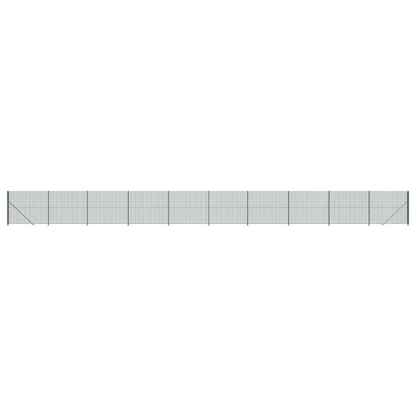 vidaXL Συρματόπλεγμα Περίφραξης Πράσινο 2,2 x 25 μ. με Βάσεις Φλάντζα